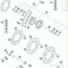 200 XC CHASSIS Заднее колесо