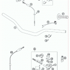 200 XC-W CHASSIS Handlebar, c ontrols