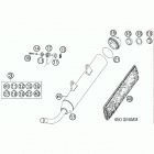 200 XC-W CHASSIS Exhaust silencer