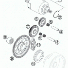 250 XC-F ENGINE Электрический стартер