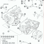 250 XC-W ENGINE Картер двигателя