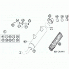 300 XC CHASSIS Exhaust silencer