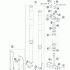 300 XC CHASSIS Front fork wp
