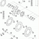 505 SX-F PRESERIES CHASSIS Заднее колесо