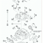 525 XC-W EXC ENGINE ГОЛОВКА ЦИЛИНДРА