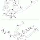 990 ADVENTURE BLACK ABS USA CHASSIS Side and center stand