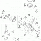 990 ADVENTURE USA ENGINE Коленвал и поршень
