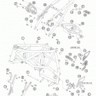 990 SUPER DUKE ORANGE USA CHASSIS Frame, sub frame