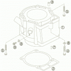 525 EXC-G RACING USA ENGINE Цилиндр