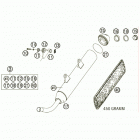 200 XC-W USA CHASSIS Exhaust silencer