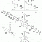 125/200 EXC Crankshaft · piston 125-200 / 2005