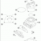 125/200 EXC Cylinder · cylinder head 125-200 / 2005