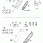 125/200 EXC Exhaust silencer 125 / 2005