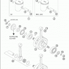 250/300 EXC Crankshaft · piston 250-300 / 2005