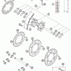 250/300 EXC Rear wheel 250-300 / 2005