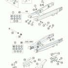 250/300 EXC Swingarm · chain guard 250-300  /  2005 schwingarm ...