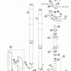 250/300 EXC Front fork wp usd 48 250-300 exc  /  2005