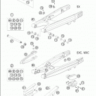450/525 SX RACING Swingarm · 250-525 / 2005