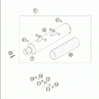 450/525 SX RACING Exhaust silencer 450-525 sx  /  2005