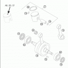 50 SX PRO SENIOR LC Crankshaft · piston 50 lc  /  2005