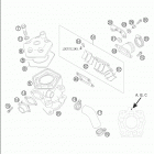 50 SX PRO SENIOR LC Cylinder · cylinder head 50 lc  /  2005