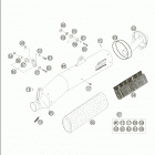 625 SXC Exhaust silencer 625 / 2005