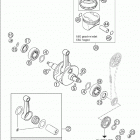 640 LC4 SUPERMOTO Crankshaft · piston 660 / 2005