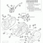640 LC4 SUPERMOTO Engine case 660 / 2005