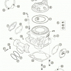 250/300 EXC Cylinder, cylinder head 250 / 300