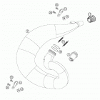 250/300 EXC Exhaust pipe 250 / 300