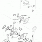 450 SMR Crankshaft, piston 450 / 525