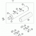 450 SMR Exhaust silencer 450 / 525