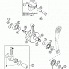 640 LC4 SUPERMOTO Crankshaft, piston 640