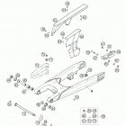 640 LC4 SUPERMOTO Swingarm enduro 640