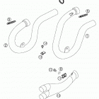 250 EXC RACING, 450/525 SX, MXC, EXC RACING Exhaust pipe, interm. tube 250 / 450 / 525 mxc, exc, 525...