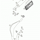 50 MINI ADVENTURE GS, 50 JUNIOR ADVENTURE, 50 SENIOR ADVENTURE Exhaust sytsem 50