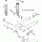 50 MINI ADVENTURE GS, 50 JUNIOR ADVENTURE, 50 SENIOR ADVENTURE Swingarm, shockabsorber 50 mini adv., junior adv.