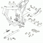 50 MINI ADVENTURE GS, 50 JUNIOR ADVENTURE, 50 SENIOR ADVENTURE Frame, side stand 50 senior adventure