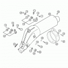 640 LC4 ENDURO, 640 LC4 SUPERMOTO Silencer hgs 4 640