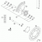 640 LC4 ENDURO, 640 LC4 SUPERMOTO Front wheel lc4 supermoto 640