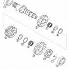 400/520 SX, MXC, EXC RACING Transmission i 6 gear 400 / 520 exc