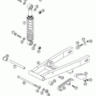 50 MINI ADVENTURE, 50 JUNIOR ADVENTURE, 50 SENIOR ADVENTURE Swingarm, shock absorber 50 senior adv.