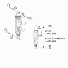 625 LC4 SUPERCOMPETITION, 625 LC4 SUPERCOMPETITION SUPERMOTO Shock absorber wp 625