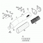 625 LC4 SUPERCOMPETITION, 625 LC4 SUPERCOMPETITION SUPERMOTO Silencer 625