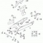 625 LC4 SUPERCOMPETITION, 625 LC4 SUPERCOMPETITION SUPERMOTO Swingarm, chain guard 625 sc
