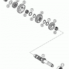 625 LC4 SUPERCOMPETITION, 625 LC4 SUPERCOMPETITION SUPERMOTO Transmission i - main shaft 625