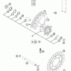 625 LC4 SUPERCOMPETITION, 625 LC4 SUPERCOMPETITION SUPERMOTO Front wheel 625 sc sm