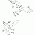 640 LC4, 640 LC4 SUPERMOTO Pipes, pre silencer 640