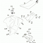 660 SUPERMOTO FACTORY REPLICA Tank, seat, cover 660