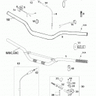 125/200 SX MXC EXC CHASSIS Lenker, armaturen handlebar, controls 125 / 200